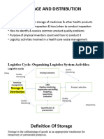 Storage and Distribution