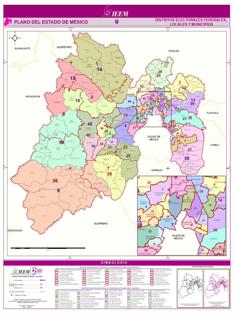 Mapa de Municipios del Estado de México | PDF