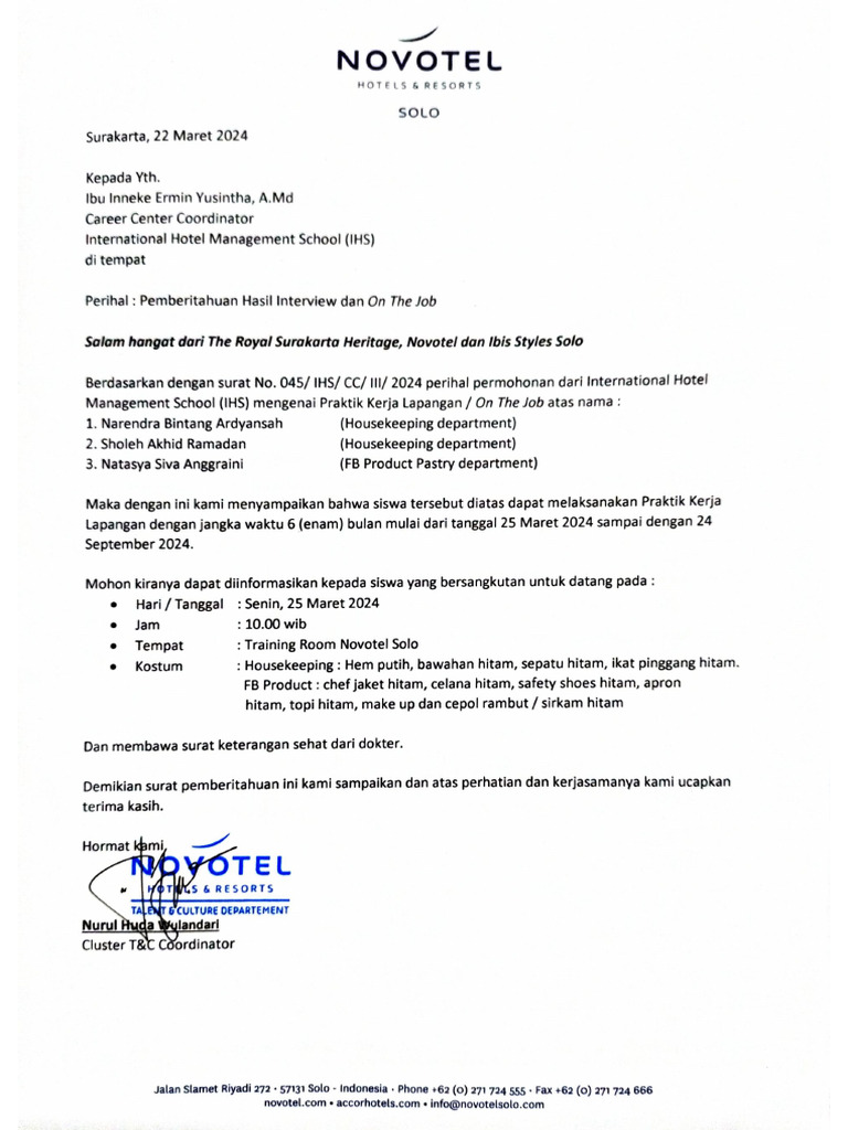Hasil Interview IHS | PDF