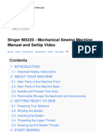 Singer M3220 Sewing Machine Instruction Manual