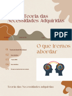 Teoria Das Necessidades Adquiridas (Teoria ERG)