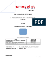 Assignment (4) Report Edb 320