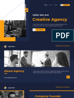 Orange Blue Modern Creative Agency Presentation