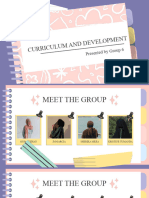Curriculum and Development