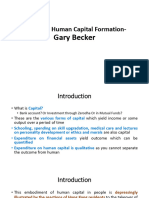 Unit 9 Theory of Human Capital Formation