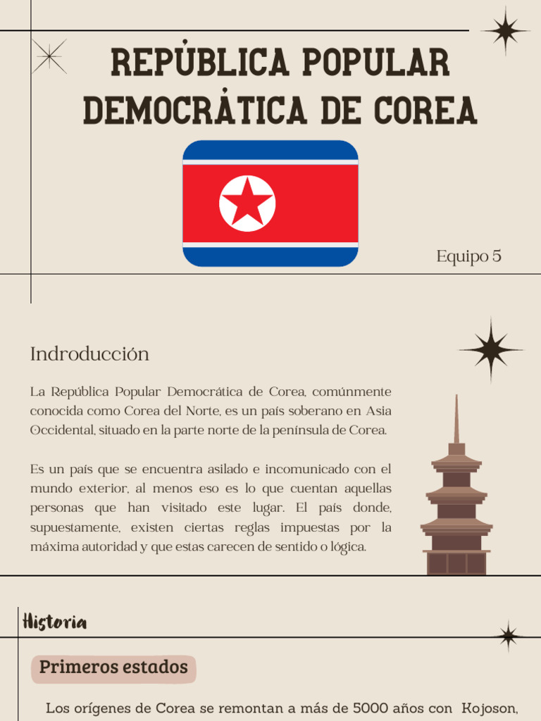 Historia y Gobierno de Corea del Norte | PDF | Corea del Norte ...
