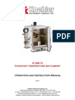 K18910, K18919 - Constant Temp Air Cabinet - Operation Manual