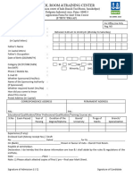 Admission Form TRTC PATNA