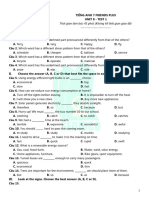 Ôn tập học kì II - Unit 8 Test 1