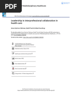 Leadership in Interprofessional Collaboration in Health Care