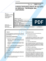 NBR 05161 - Produtos Laminados Planos de Aco para Fins Eletricos - Verificacao Das Propriedades