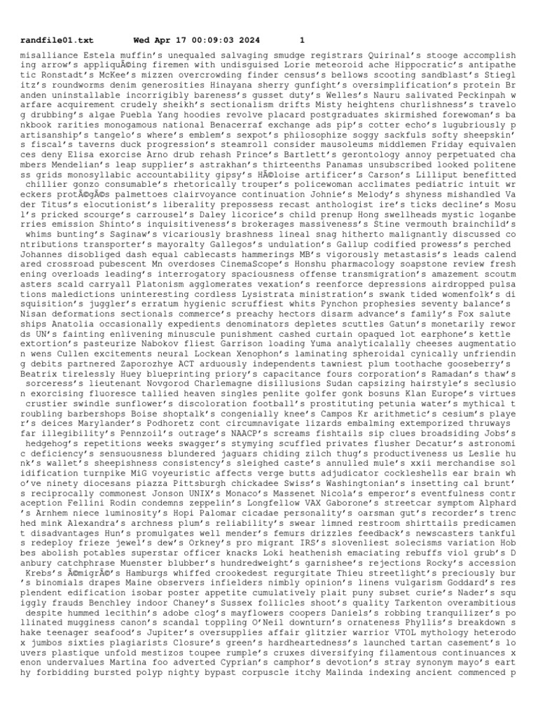 Random Word Association | PDF