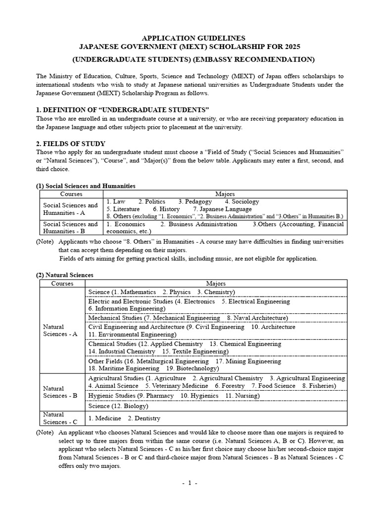 2025 Guidelines Undergraduate E PDF Engineering Dormitory