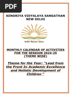 Theme Wise Academic Calendar Activities 2024-25