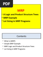 Material Requirement Planning (MRP)