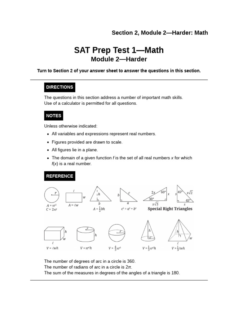 Harder Modules Math Digital Sat 4