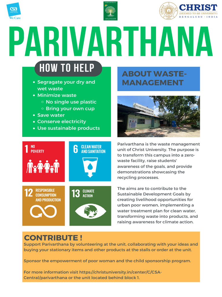 Penthouse Apartment Zero Waste Initiatives Reference: Parivarthana Zero Waste Initiative Guide