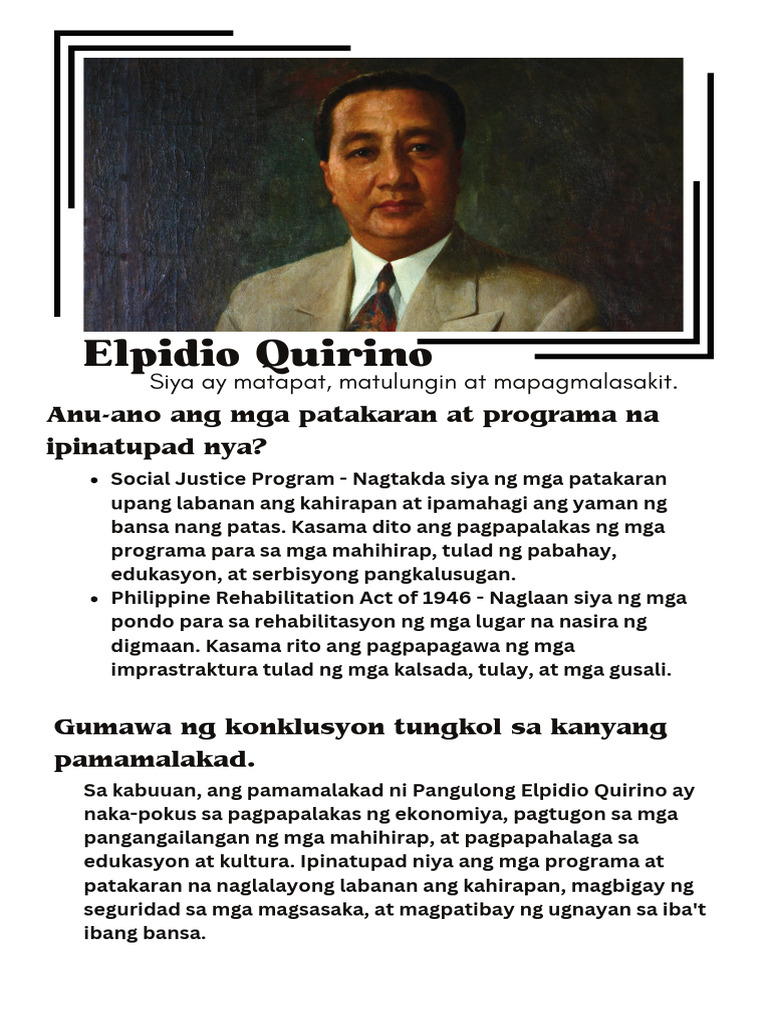 Elpidio Quirino | PDF