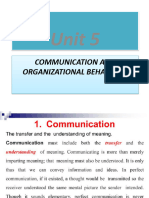 Communication and organizational behavior