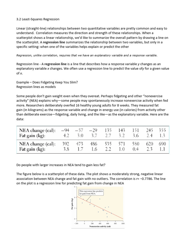 Linear Regression Analysis Guide | PDF | Errors And Residuals ...