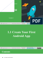 1.1 Create Your First Android App