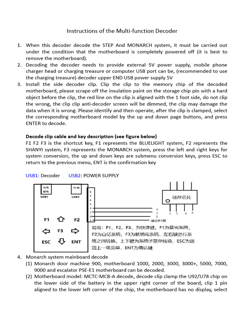 Multi-function Decoder Instructions | PDF | Usb | Electronics