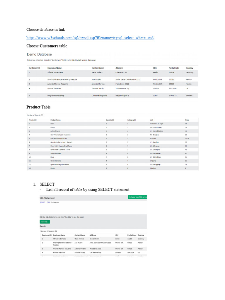 SQL Queries for Customer Management | PDF | Business | Finance & Money ...