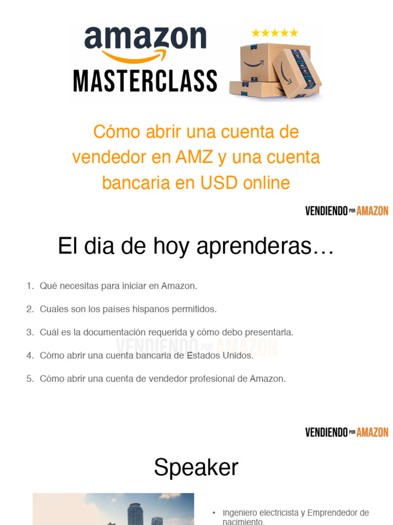 Guía para Vender en Amazon y Abrir Cuenta bancaria | PDF | Américas