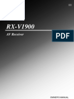 Yamaha RX-V1900 Manual