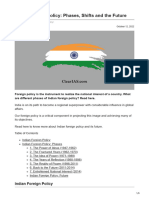 Indian Foreign Policy Phases Shifts and The Future