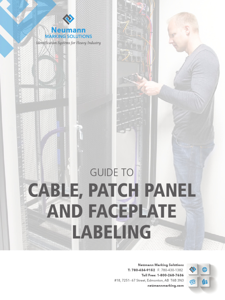 Guide To Cable Patch Panel Labeling PDF Printer Cable