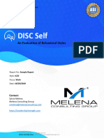 DISC Self Sample Report - Melena Consulting Group - 9 4 20