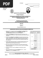 SPM Percubaan 2008 Melaka Biology Paper 2