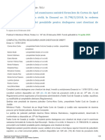 Înalta Curte de Casație Și Justiție - ÎCCJ: În Vigoare de La 25 Februarie 2020