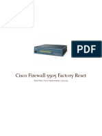 Lab 6 - Cisco Firewall 5505 Factory Reset