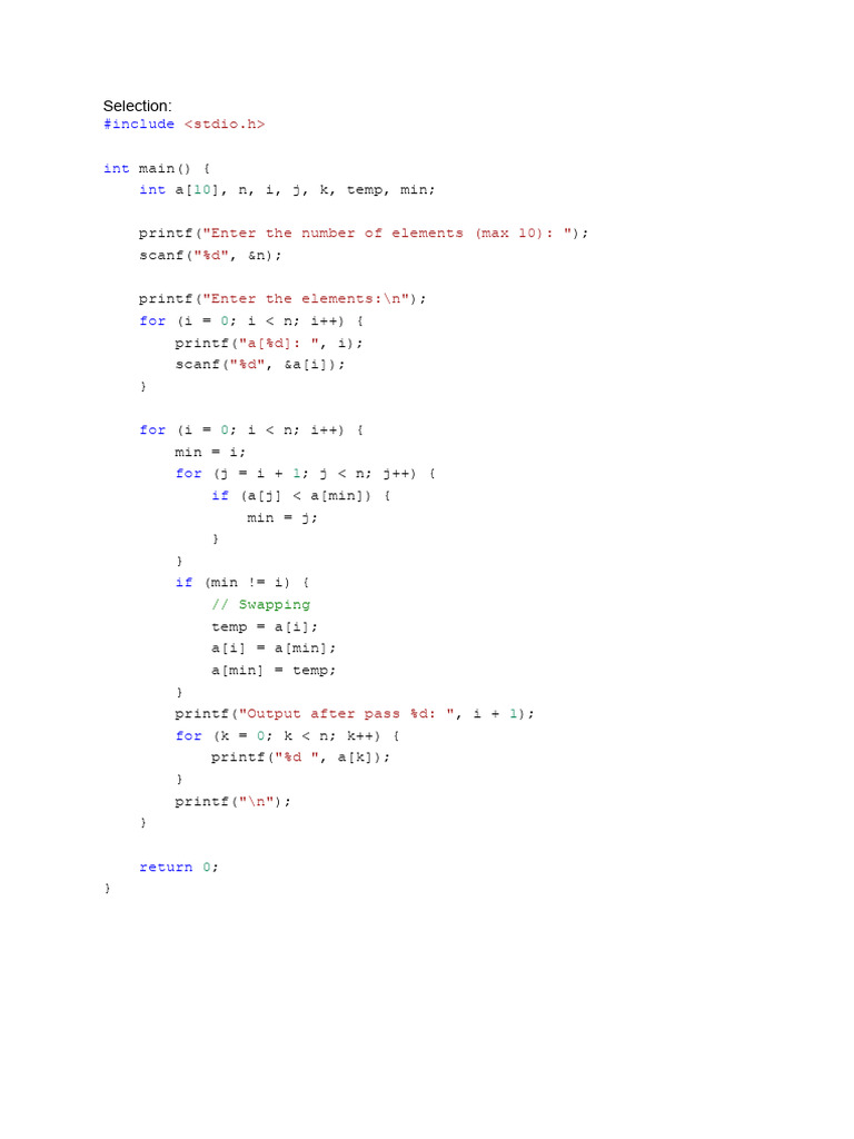 Selection | PDF | Algorithms And Data Structures | Computer Libraries
