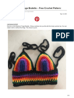 The Rainbow Fringe Bralette - Free Crochet Pattern:: Carrowaycrochet