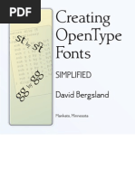 Download Creating OpenType Fonts simplified by David Bergsland SN72385392 doc pdf