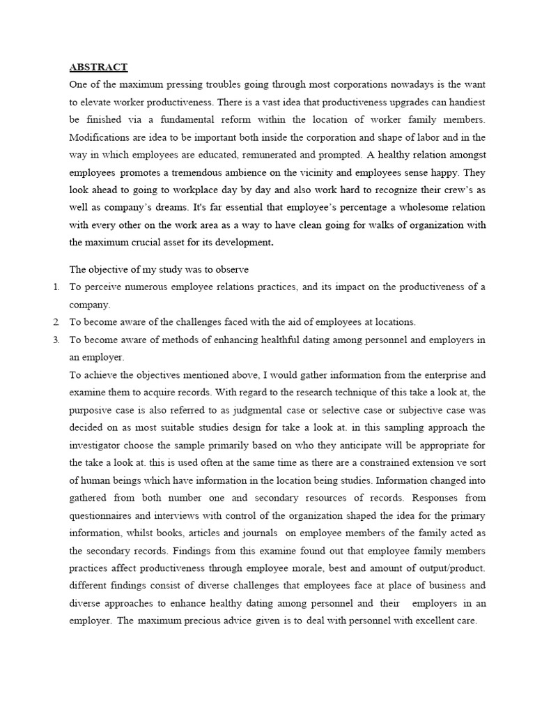 Enhancing Employee Relationships for Productivity | PDF | Bond Credit ...