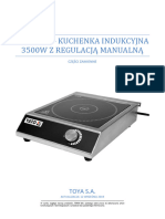 Yg-04700 - Kuchenka Indukcyjna 3500W Z Regulacją Manualną: Toya S.A