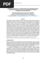 Calculating Laterite Nickel Reserves Using The Inverse Distancing Weighteness Method