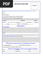 Job Application Form