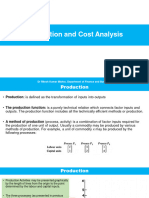 Lecture 8 - 9 - Production and Cost Analysis