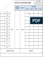 Luxlevel Monitering Sheet