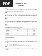 Problem Sheet (Bonds)