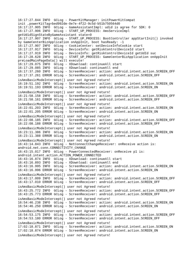 Android Screen Receiver Logs Analysis | PDF