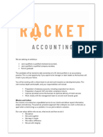 Rocket Accounting Job Advert