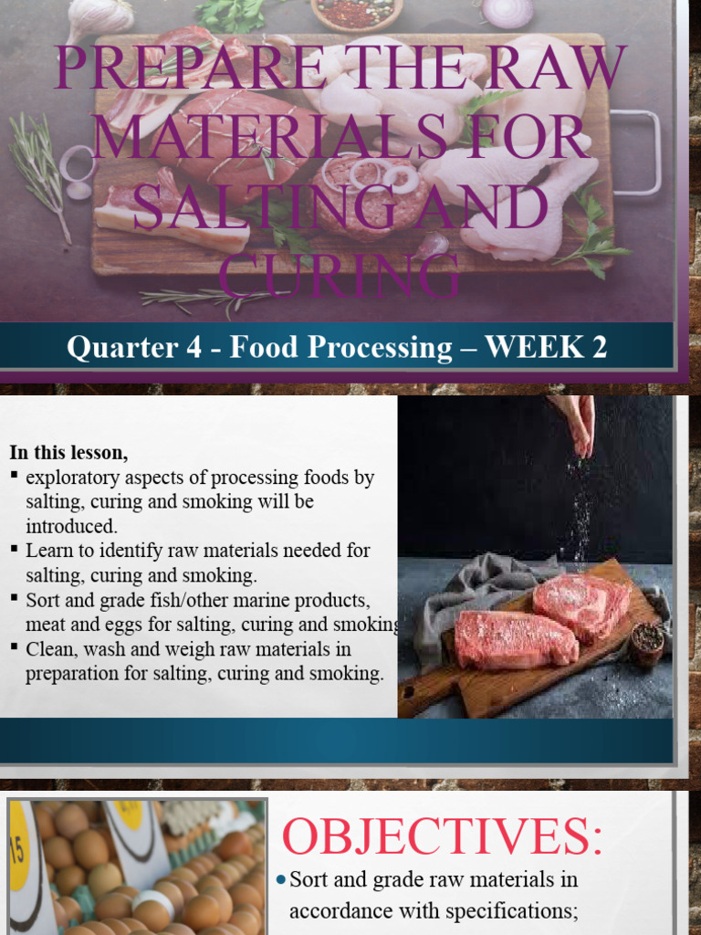 Food Processing: Salting & Curing Basics | PDF | Curing (Food ...