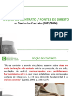 Noção de Contrato - Fontes de Direito