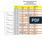 Jadwal Ujian Genap Daring